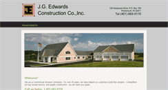 Desktop Screenshot of jgedwardsconstruction.com